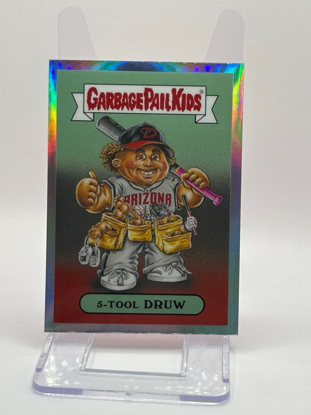 2024 Bowman Chrome Druw Jones Garbage Pail Kids GPK 5-Tool Druw SSP Diamondbacks